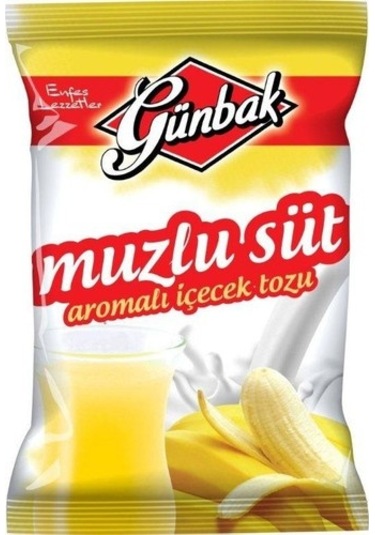 Günbak Muzlu Süt Aromalı İçecek Tozu 2 x 250 G