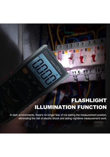 Springsun Km-dm01b Akıllı Multimetre: 6000 Gösterge Otomatik Aralık, Ncv Temasız Voltaj