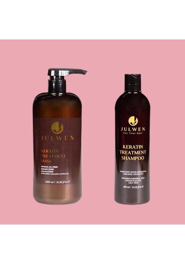 Julwen Keratin Şampuan 400 ML + Keratin Maskesi 1 L