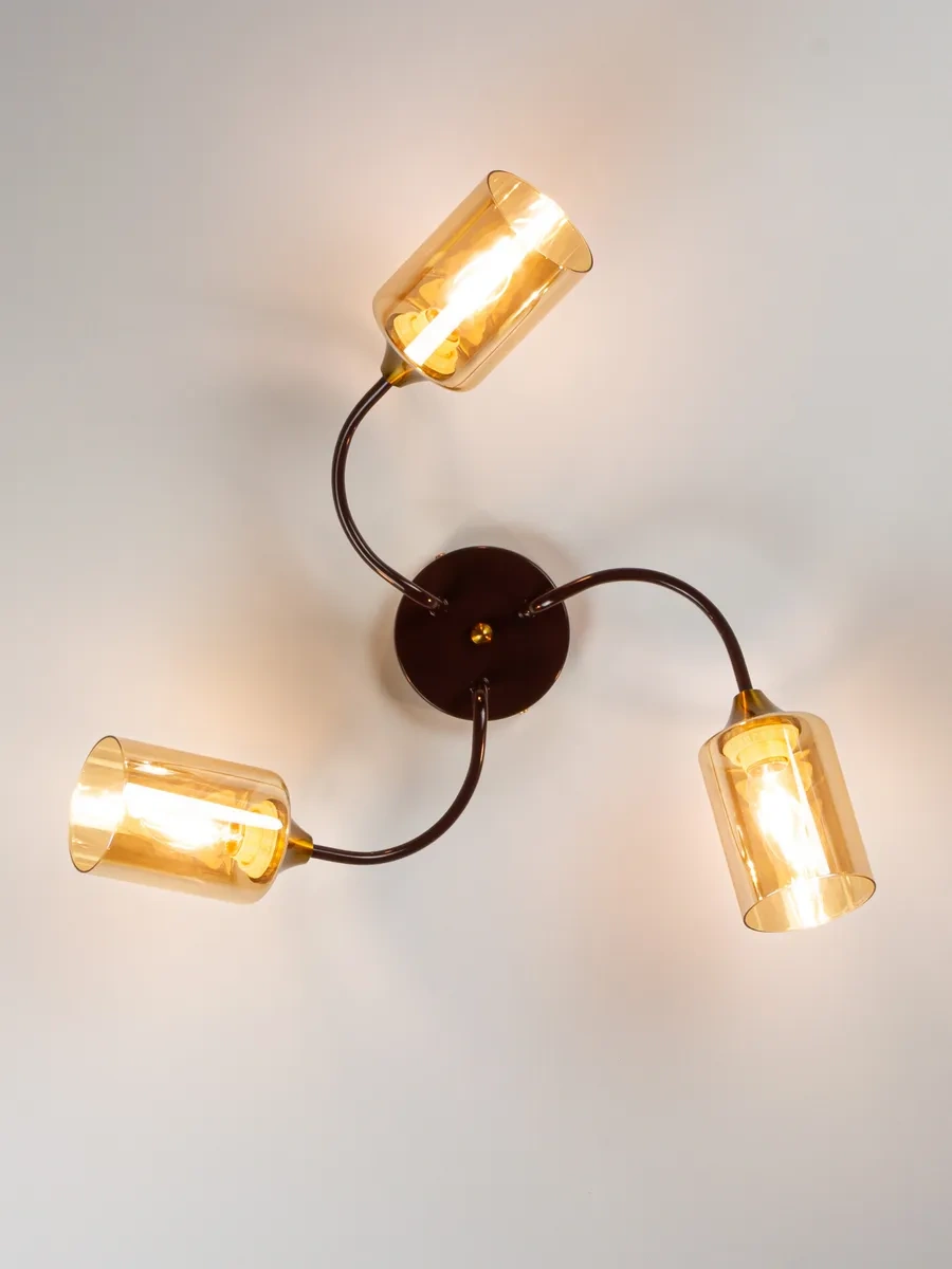 Awecon Tavan Avizesi Caramel 3xe27x60w 279372574 Wenge