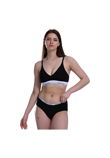 Likralı 6'lı Kutu Premium Günlük Kullanıma Uygun Bato Külot Amelıa G-008 E Siyah