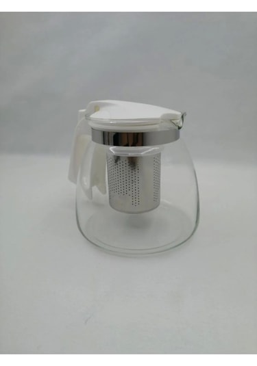 Çelik Süzgeçli Cam Demlik 900 Ml. Royaleks-8882 Renkli