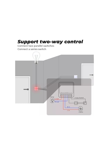TUYA DESTEKLİ AKILLI WİFİ TEKLİ IŞIK ANAHTAR 6 ADET