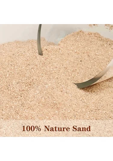 Willowhaven 100g Akvaryum Kumu - Doğal Açık Kahve Yumuşak Dere Kumu Dekorasyon Ve Peyzaj