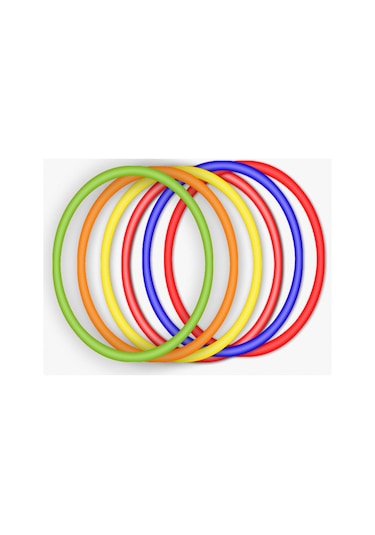 10 Adet Renkli Hulahop Jimnastik Çemberi Oyun Seti 10 Adet 48 CM