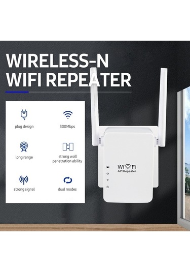 Novahub 300mbps Çift Antenli Wifi Sinyal Genişletici - Ev Ve Ofis Kullanımı İçin, Ap/repeater Modlu