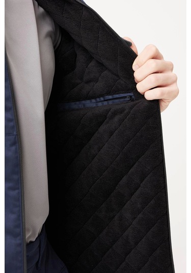 Allium Gabardin Mont Soğuk Havalarda Yüksek Koruma Lacivert-siyah