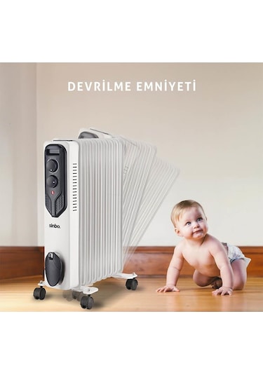 Sinbo SFH-6937 9 Dilim Yağlı 2000 W Radyatör Isıtıcı