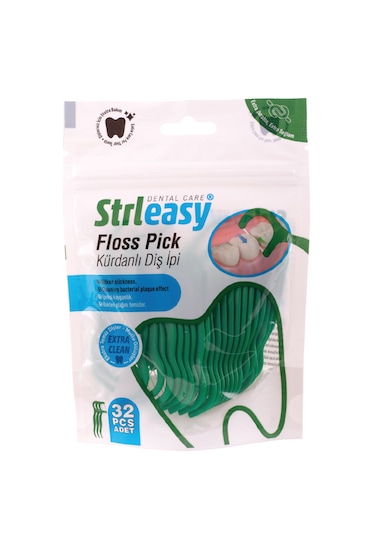 Strleasy Kürdanlı Diş İpi 32'li
