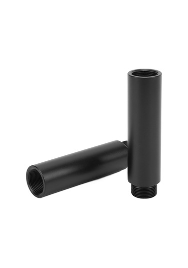 Yaleker Mikrofon Stant Uzatma Çubuğu Seti 2 Adet : 5/8" Dahili-5/8" Dışarıdaki Dişli + 3/8" Dişi-5/8" Erkek Adaptör, Alüminyum Alyazı, Dayanıklı