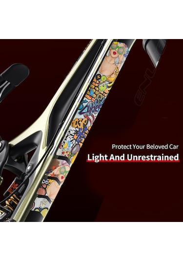 Ximistore9 Dağ Bisikleti Ve Yol Bisikleti İçin 3m Pvc Tam Boy Kaplama: Renkli Ve Koruyucu Kadın Tasarımı.