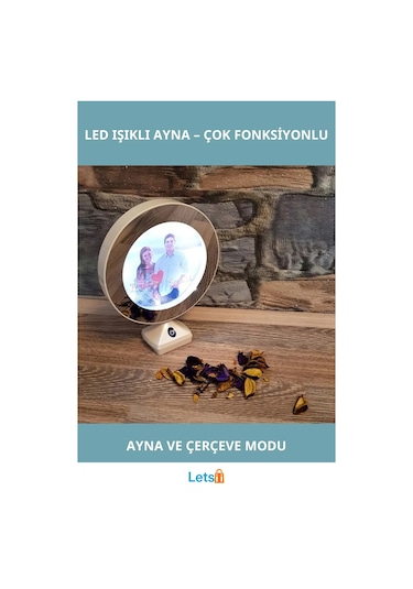 Led Işıklı Sihirli Ayna Çerçeve Fotoğraf Ve Ayna Funky Tasarım