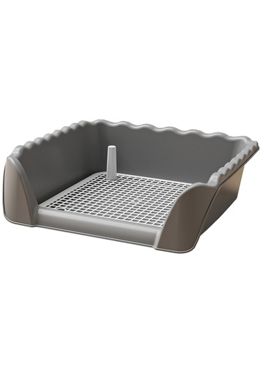 Homyl Köpek Tuvaleti Taşınabilir Eğitim Lazımlık Gri