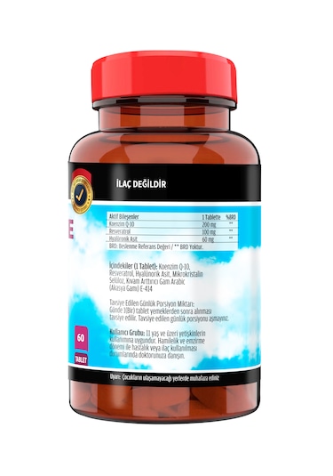 Flx Coenzyme Q-10 200 Mg Hyaluronik Asit Resveratrol 60 Tablet