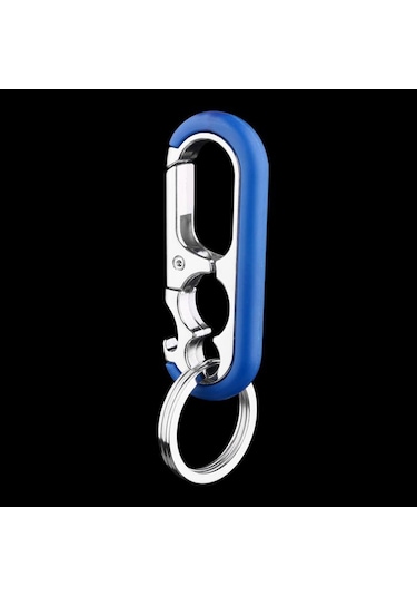 Mavi Yaratıcı Çok Fonksiyonlu Araba Anahtarlık Taşınabilir Şarap Şişesi Konserve Açacağı Erkekler Metal Açacak & Tirbuşon 56621926 Mavi