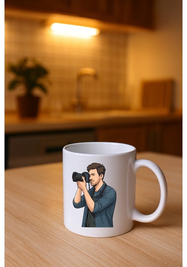Meslek Baskılı Kupa Erkek Fotoğrafçı