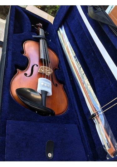 Paganini Mv100 Mat Antik Profesyonel Kare Kutulu Keman Seti