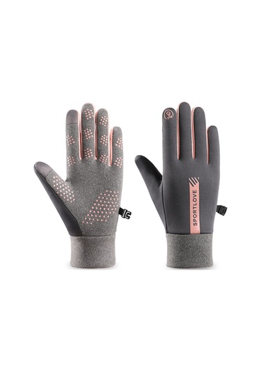 Sımıcg Kışlık Kadın Termal Eldiven - Gri