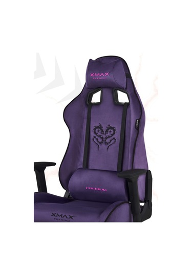 Rio Plus Balerion Terletmez Kadife Kumaş Mor Gaming Oyuncu Koltuğu -7 Mor