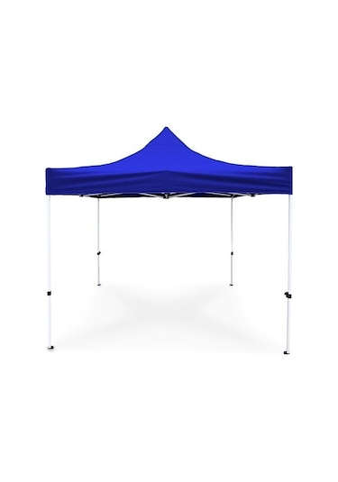 Otomatik Gazebo Çardak 240 X 240 Cm Tente Teras Bahçe Kamelyası Gölgelik Mavi Mavi