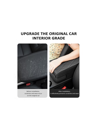 Padalink Evrensel Araç Konsol Kılıfı - Hafızalı Köpük & Pu Deri - Suv, Kamyonet Ve Otomobiller İçin Bej