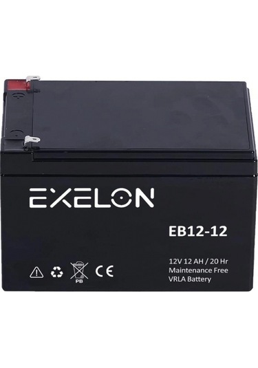 12 Amper 12 Volt Exelon Kuru Tip Akü