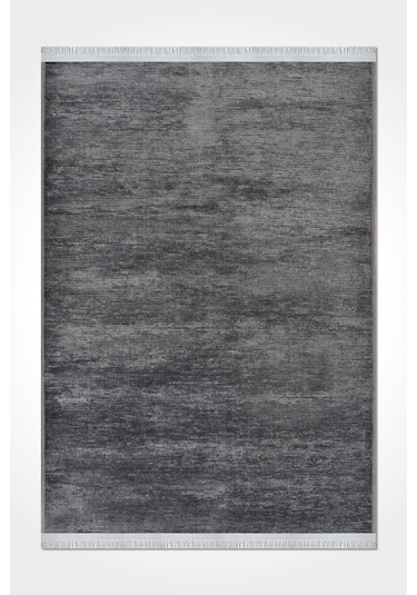 Azra Antrasit Kaymaz Taban Halı – Salon, Çocuk Odası ve Mutfak için Yıkanabilir, Yumuşak Kilim