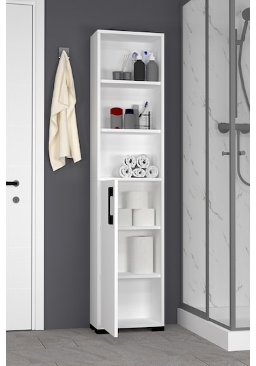 Lizbon No.5 Banyo Dolabı Beyaz