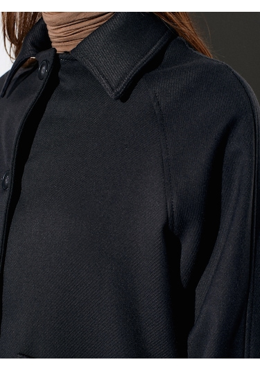 Dilvin 60773 İçi Polarlı Oversize Ceket-antrasit Antrasit