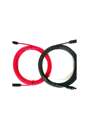 15+15 Metre Çift Taraflı Mc4 Konnektörlü Kablo 6 Mm