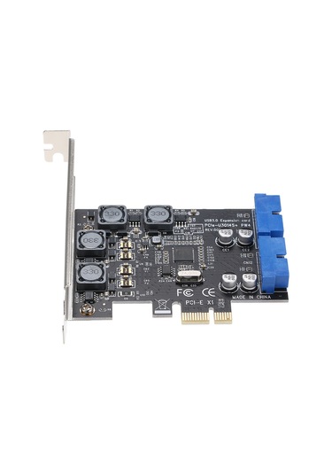 Yaozixa Masaüstü Bilgisayar İçin Pcı-e'den Usb3.0'a 4 Portlu Genişletme Kartı, Ön Panel 19/20pın Bağlantıları, Geri Besleme Gerektirmeyen Optik Sürücü Konumlu