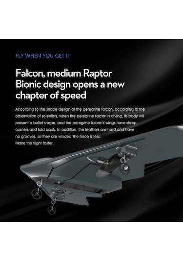 Shineyee Epp Malzemeli Led Işıklı 2.4ghz Uzaktan Kumandalı Uçak - Çocuklar Ve Yetişkinler İçin Koyu Gri