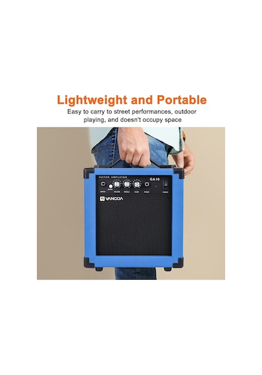 Vangoa Ga10bl 10 Wat Elektro Gitar Amfisi Mavi
