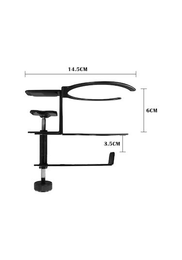 JD062 Oyun Kulaklığı Standı Kulaklık Bardak Tutucu