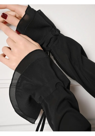 Pippinel Fırfırlı Şık Bluz 231251687 Siyah