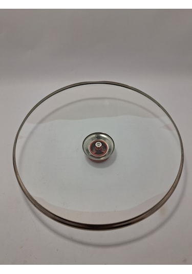 Cam Kapak 30 Cm Ve Kırmızı Elma Şekeri Kulp