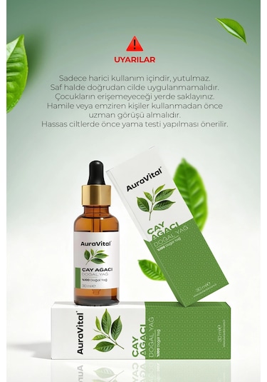 Çay Ağacı Yağı 30 Ml % 100 Saf Ve Doğal 30 ML