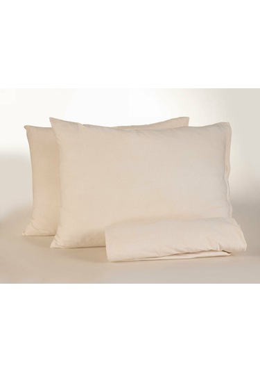 Doqu Home Penye Çarşaf Takımı Çift Kişilik - Krem