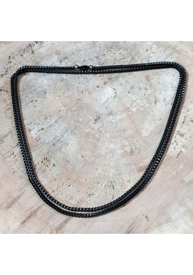 Chavin Siyah 75 Cm. 2 Mm. Erkek Çelik Zincir De93 (478255825)
