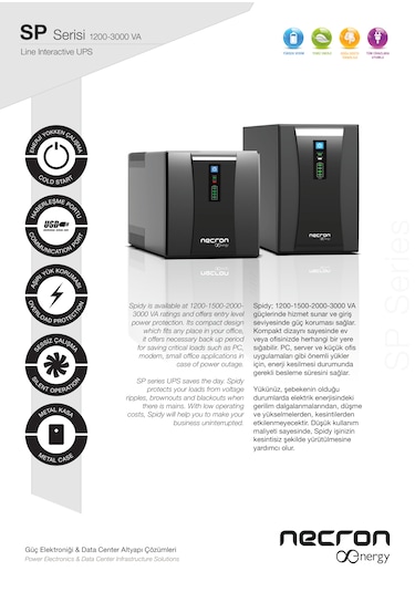 Sp Serisi 3000va Lıne Interactıve Kesintisiz Güç Kaynağı UPS
