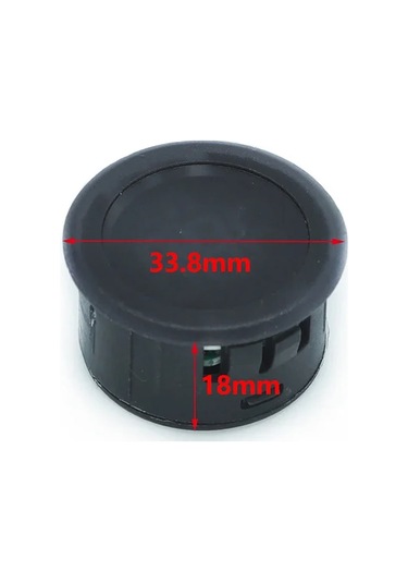 4-100v Dc Voltmetre Yuvarlak Panel Tip Montajlanabilir Dijital Kırmızı Renk Led Ekran Voltaj İzleme