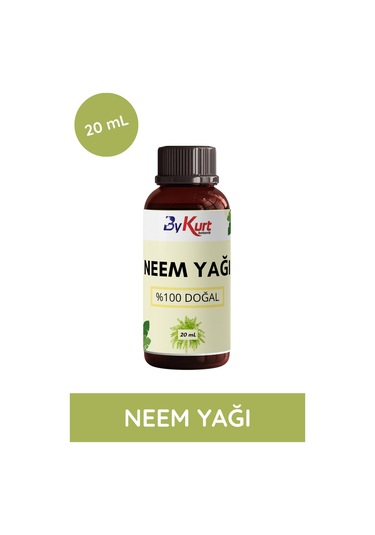 Bykurt %100 Saf Neem Yağı 20ml Doğal Böcek Kovucu Soğuk Sıkım Tesbih Ağacı Yağı 20 ML