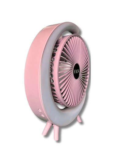 S24 Taşınabilir Masaüstü Pembe Usb Fan