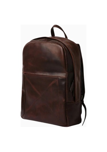 Ryoko Madison Full Grain Deri Unisex Sırt Çantası Vintage Brown 2