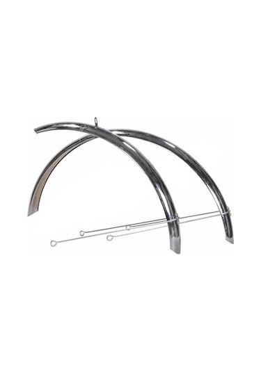 26 Mtb Çamurluk Krom Siyah - Gri