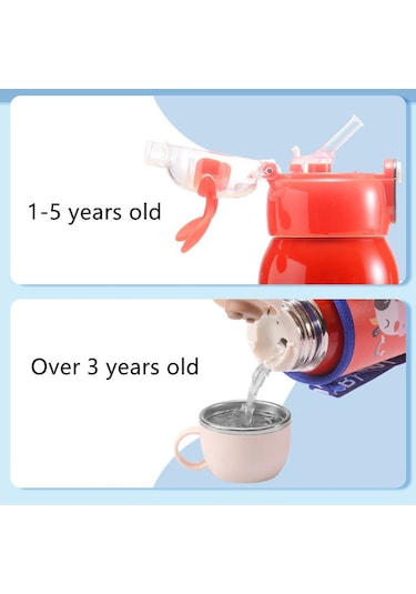 Dinosaurs Çocuklar Için Paslanmaz Çelik Termos Altın