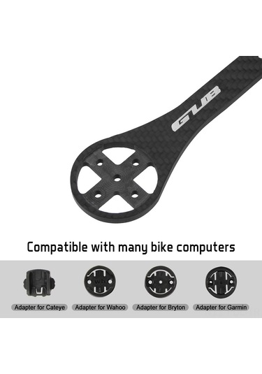 Padalink Gub 695 Karbon Fiber Bicycle Bilgisayar Tutucu, Yol Bisikleti Dönük Saplı, 17g Hafif, Bryton/wahoo/cateye/spor Kamera Uyumlu Çok Renkli