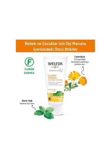 Weleda Bebek ve Çocuklar için Organik Diş Macunu 50 ML