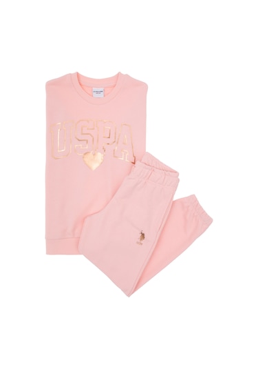 U.s. Polo Assn. Kız Çocuk Açık Pembe Pijama Takım 50318935-vr078 Acık Pembe