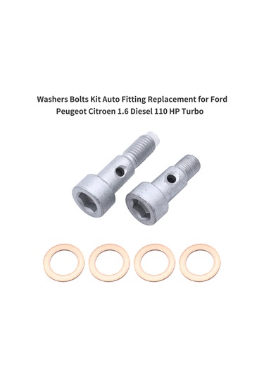 Samdoo "peugeot Citroen 1.6 Dizel Turbo İçin Yüksek Kaliteli Demir Boşluklu Cıvata Takımı - 2 Cıvata + 4 Pul"